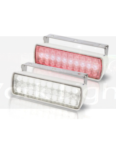 Hella Sea Hawk XL Dual Colour LED Floodlight - White/Red - White Housing - BULK